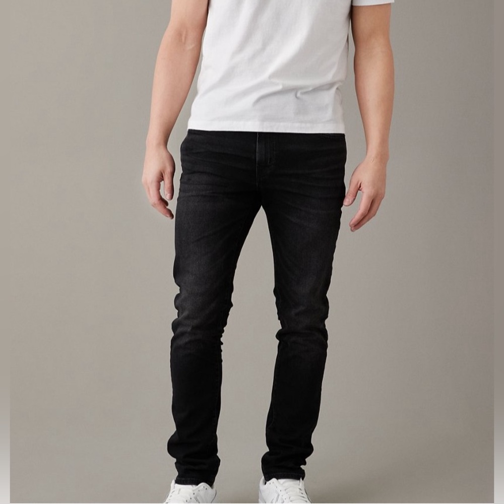 Black American eagle air flex jeans